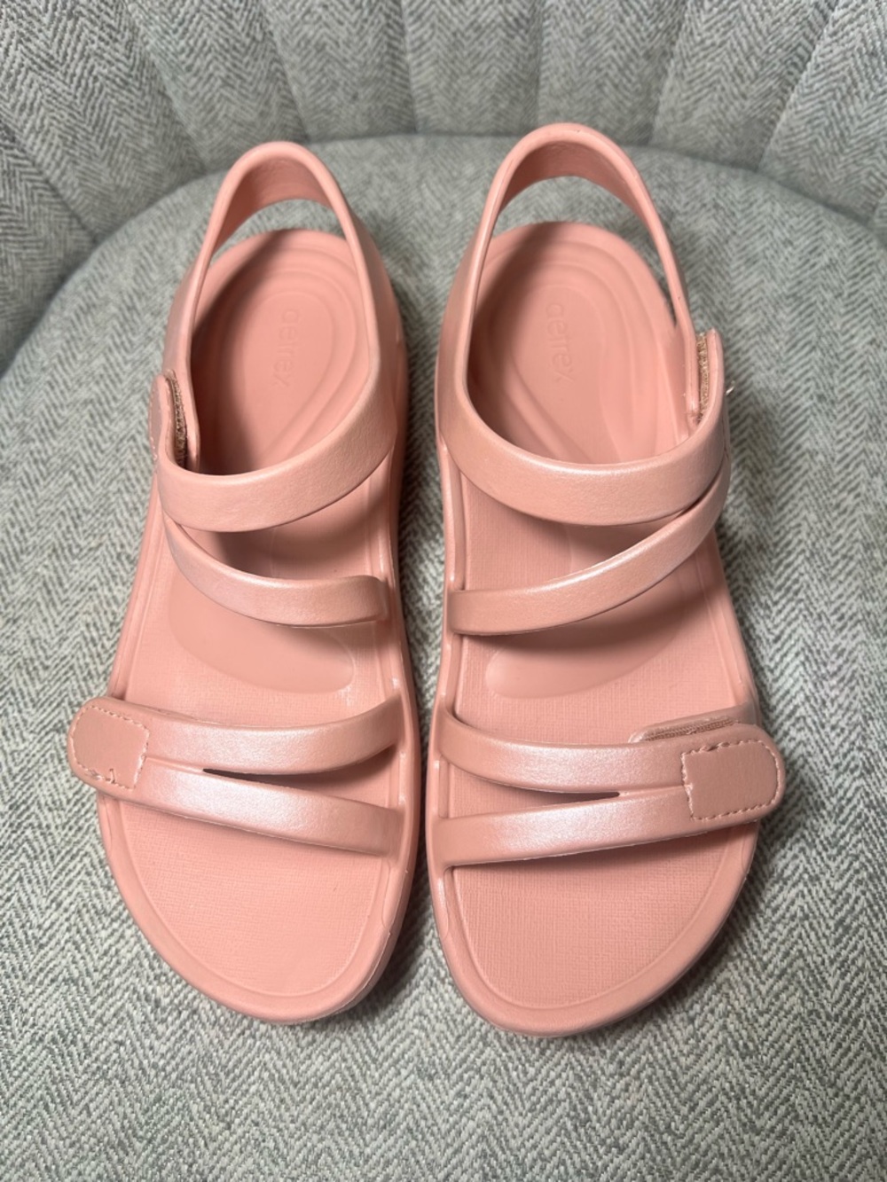 Aetrex Women’s Blush Pink Slingback Comfort Sandals